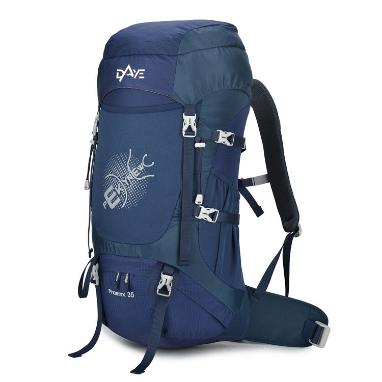 Trekking Backpack 40L - Nylon Floating Suspension with Rain Cover