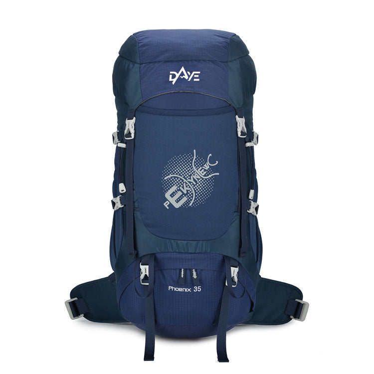 Trekking Backpack 40L - Nylon Floating Suspension with Rain Cover