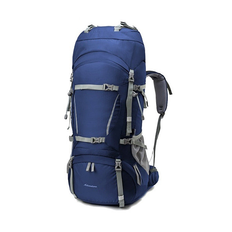 80L Camping Backpack - Nylon Adjustable Suspension with Rain Cover