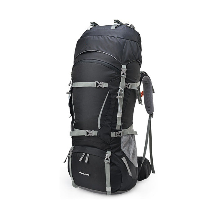 80L Camping Backpack - Nylon Adjustable Suspension with Rain Cover