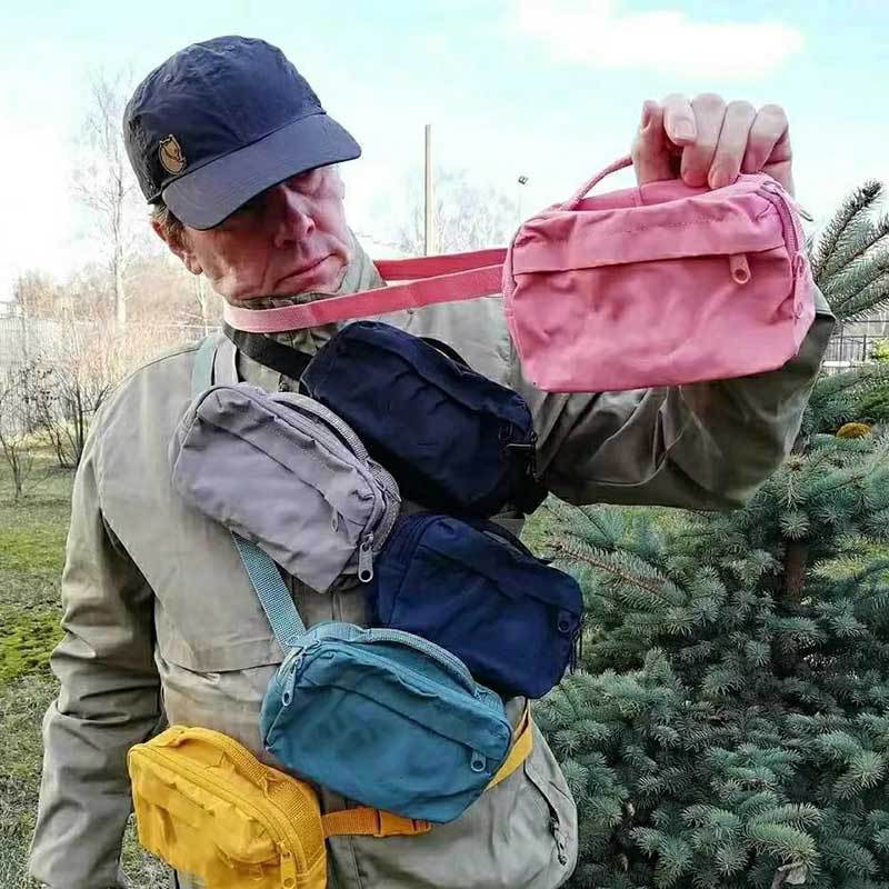 Mini Fashion Waist Pack - Large Capacity Single Shoulder Sling Bag Student Commute Canvas Style