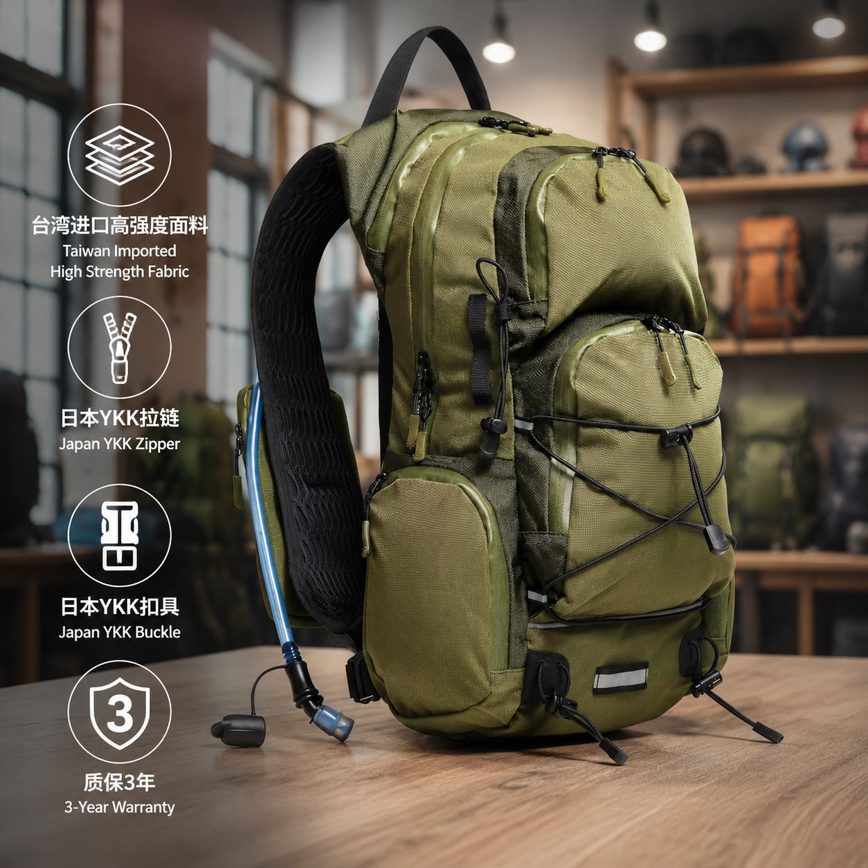 Lightweight Travel Backpack - Large Capacity Multi-Function Waterproof Hiking Mountaineering Bag