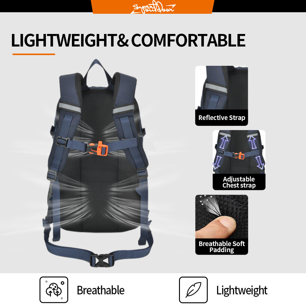 Ultralight Commuter Daypack 25L – Waterproof Nylon Travel Backpack