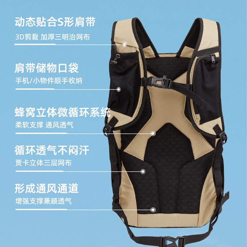 30L Lightweight Hiking Backpack - Waterproof Breathable Mesh Back Outdoor Trekking Daypack