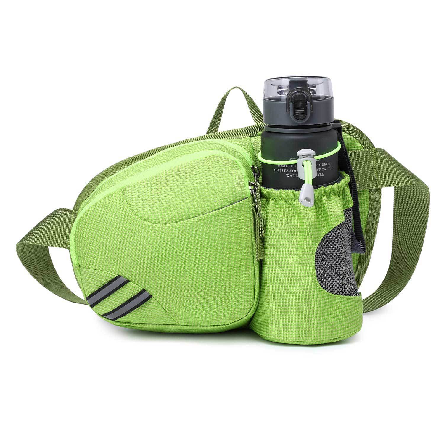 Running Waist Pack with Water Bottle Holder - Hiking Cycling Logo Customizable