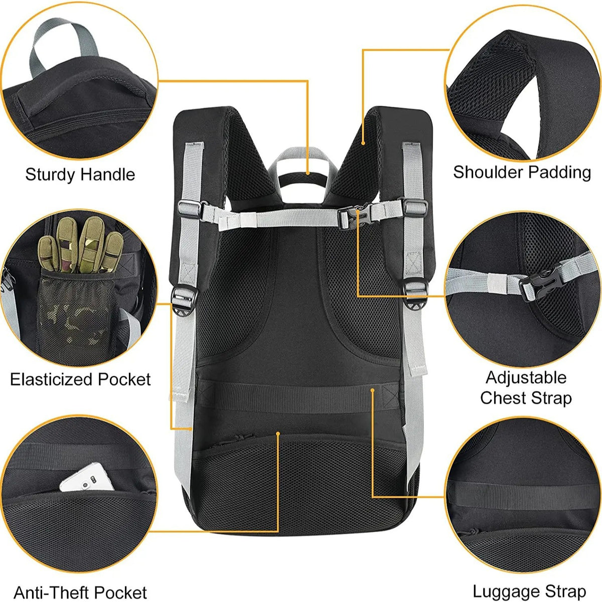 Cycling Road Bike Backpack - Helmet-Carrying Waterproof Lightweight Bicycle Daypack