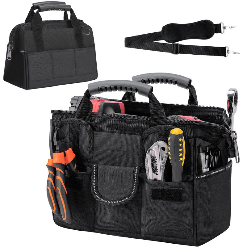 Ergonomic Heavy-Duty Tool Bag - Multi-Pocket Portable Adjustable Organizer Storage Pack
