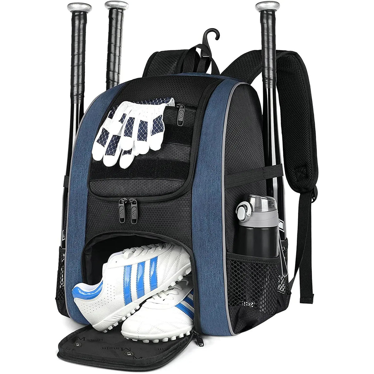 Baseball Softball Equipment Bag - Backpack Style for Kids Adults Training Game Sports Gear Pack