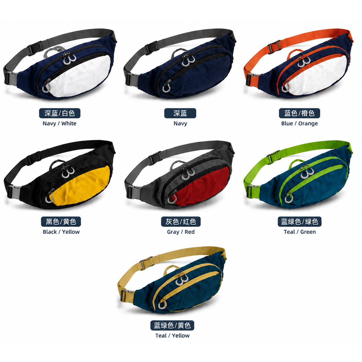 Outdoor Sling Waist Pack - Water-Resistant Tear-Resistant Hiking Cycling Running Belt Bag