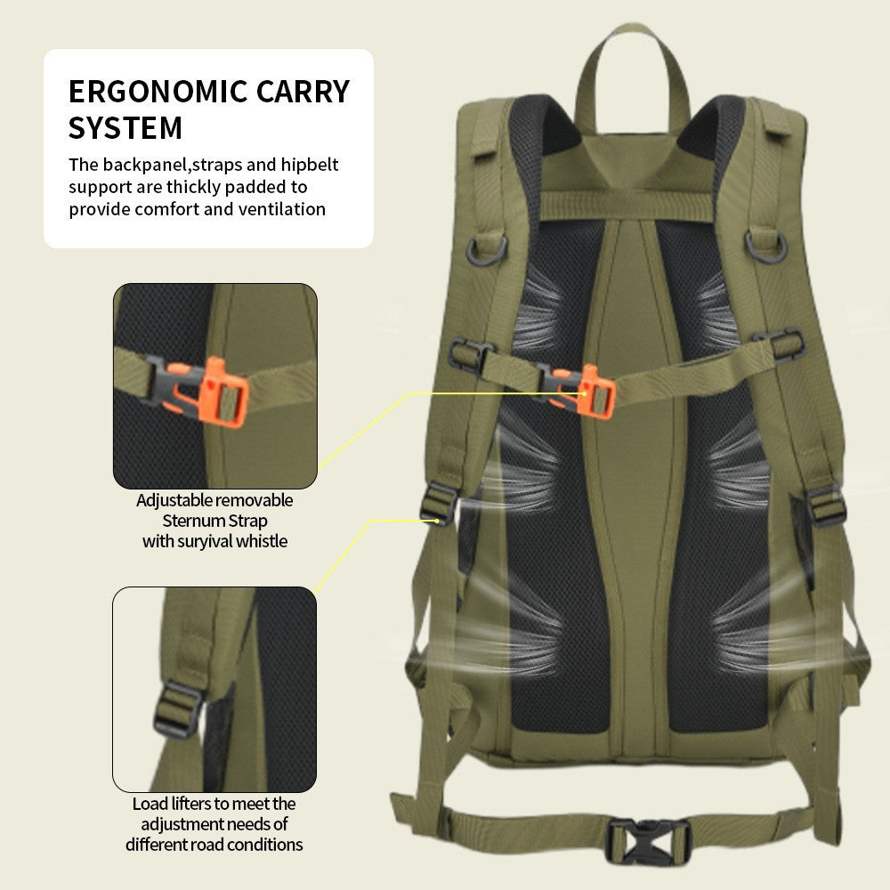 Lightweight Short-Trip Hiking Backpack - Breathable Waterproof Unisex Daypack