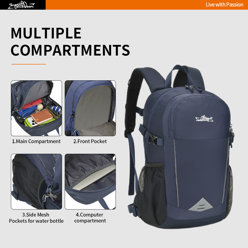 Casual Travel Daypack 25L – Waterproof Lightweight Unisex Backpack