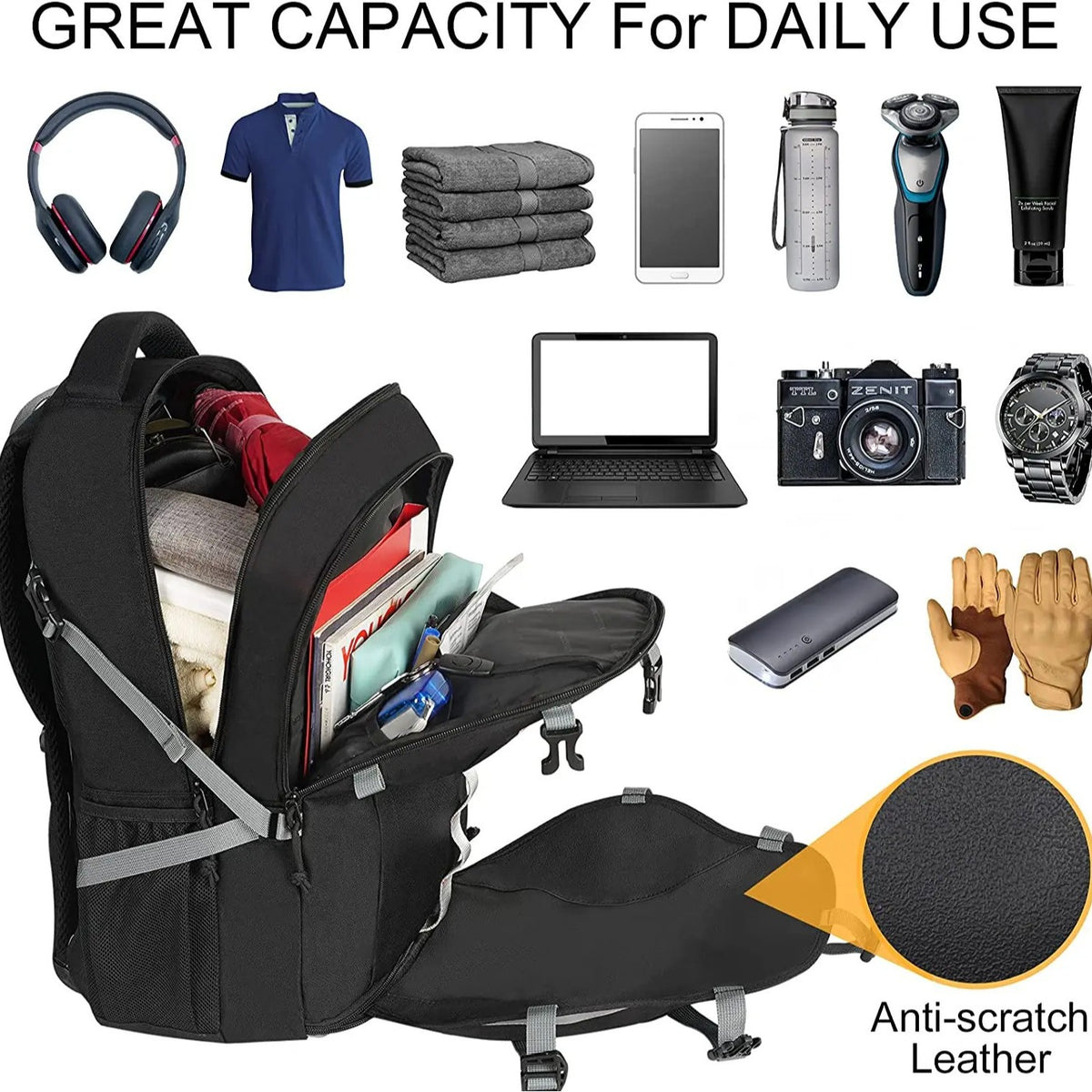 Cycling Road Bike Backpack - Helmet-Carrying Waterproof Lightweight Bicycle Daypack