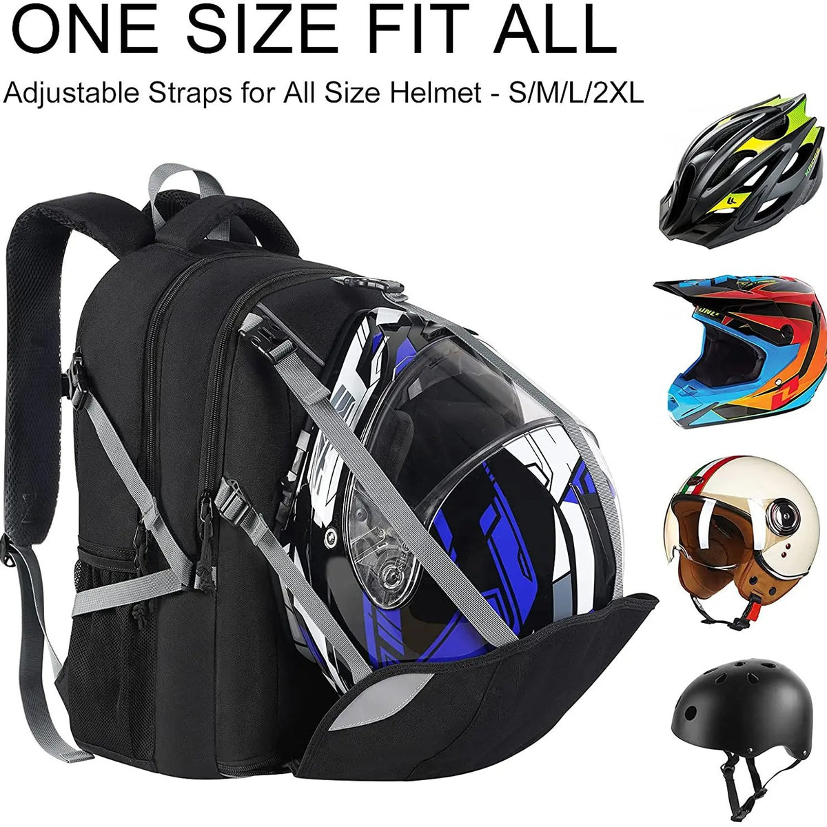 Cycling road bike backpack helmet-carrying