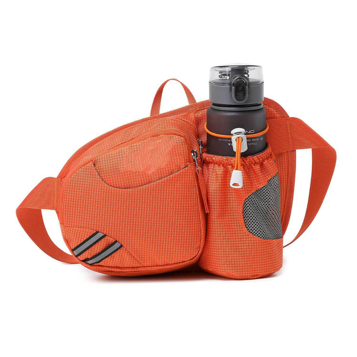Running Waist Pack with Water Bottle Holder - Hiking Cycling Logo Customizable