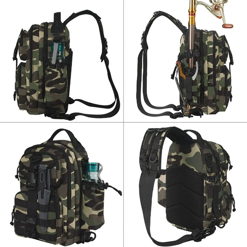 Tactical Camo Lure Backpack - Multi-Function Single Double Shoulder Outdoor Adventure Pack