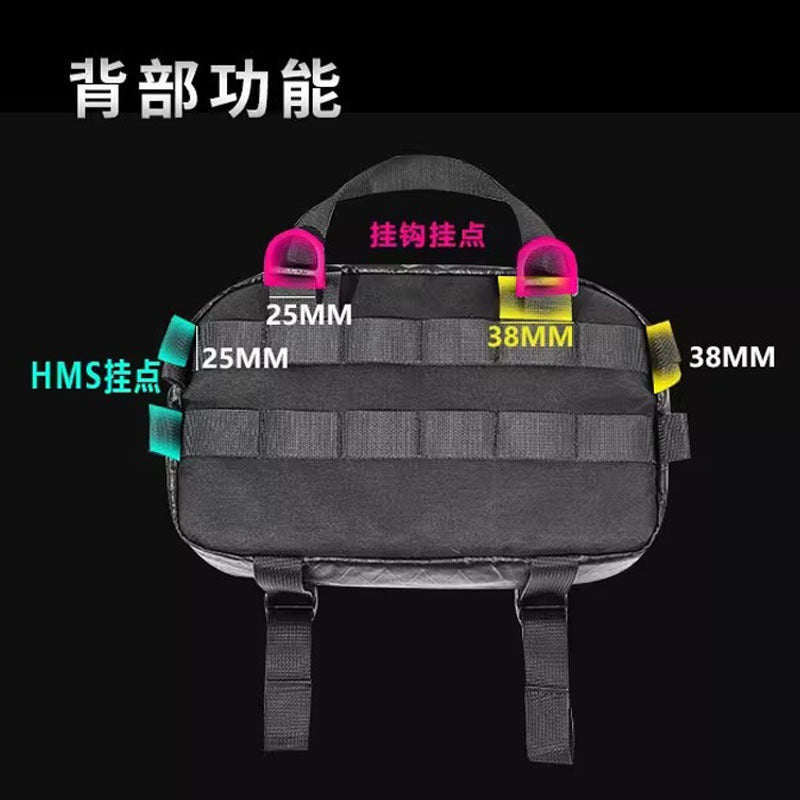 Commuter Sling Waist Pack - Waterproof Multi-Pocket Outdoor Hiking Cycling Bag