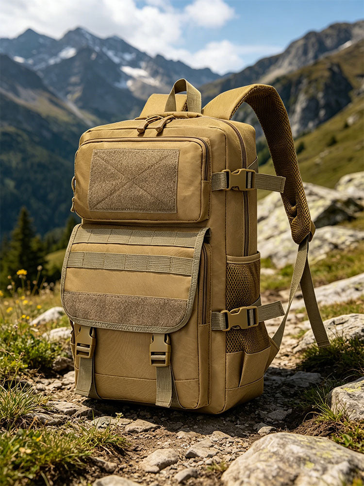 Camo Cycling Hiking Backpack - Large Capacity Equipment Outdoor Camping Multi-Pocket Daypack