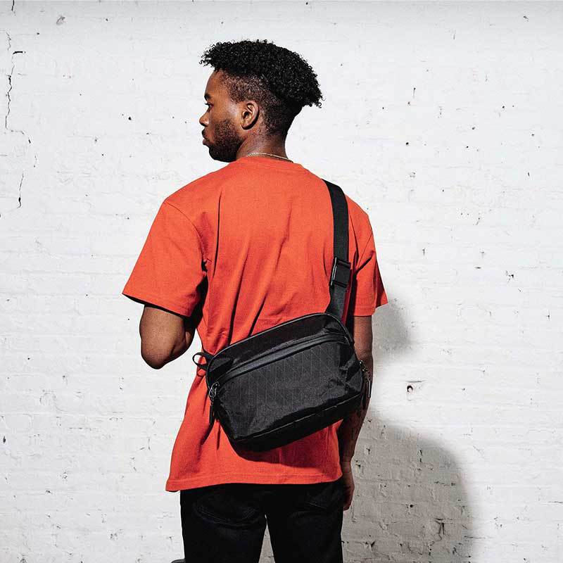 Large Capacity Sling Bag - Water-Resistant Casual Shoulder Crossbody Waist Pack