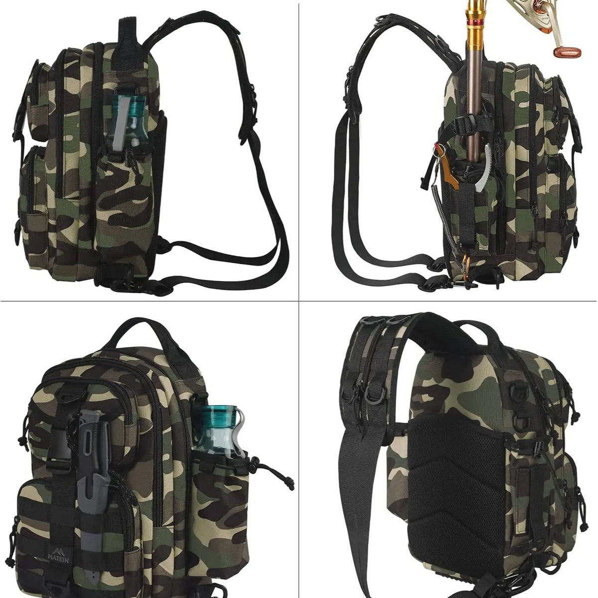 Tactical Lure Backpack - Multi-Function Double Shoulder Quick-Response Outdoor Fishing Camping Pack