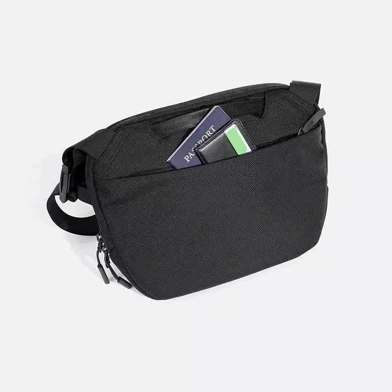 Large Capacity Sling Bag - Water-Resistant Casual Shoulder Crossbody Waist Pack