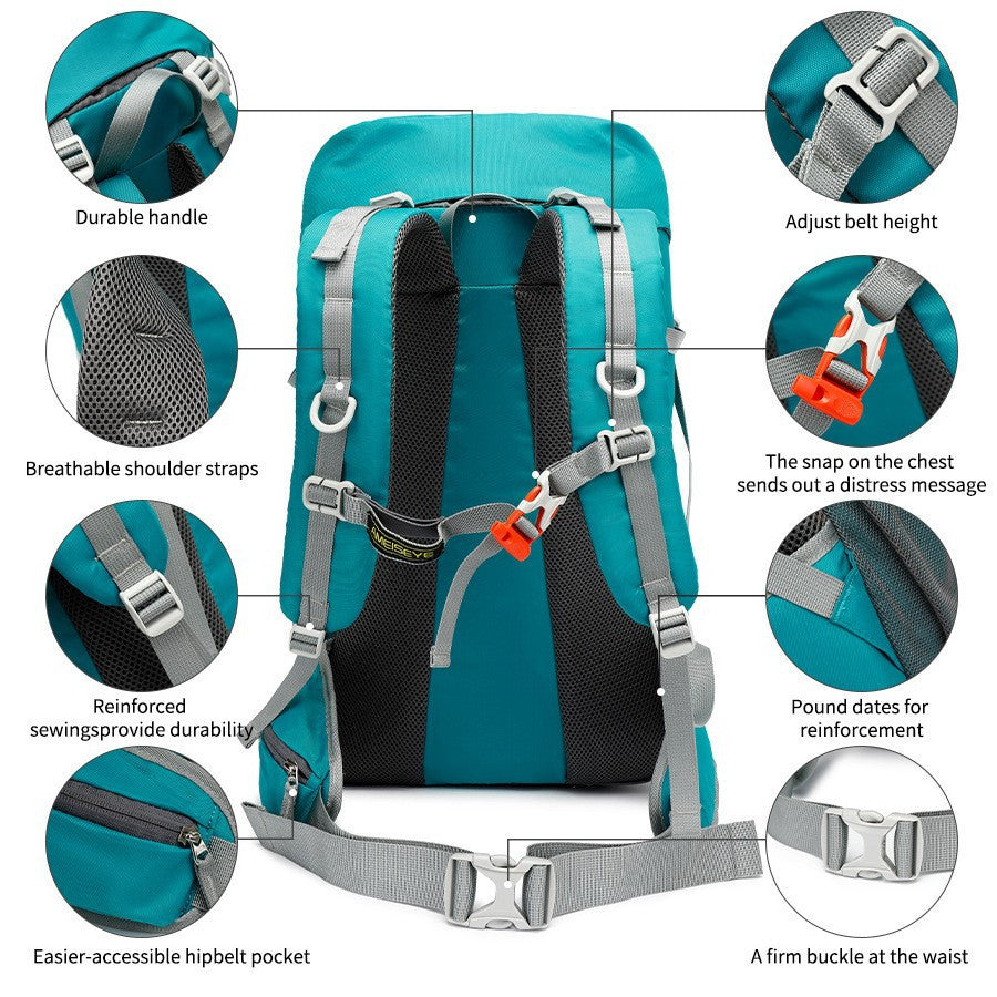 Professional Outdoor Hiking Backpack 36-55L – Waterproof Lightweight Travel Daypack