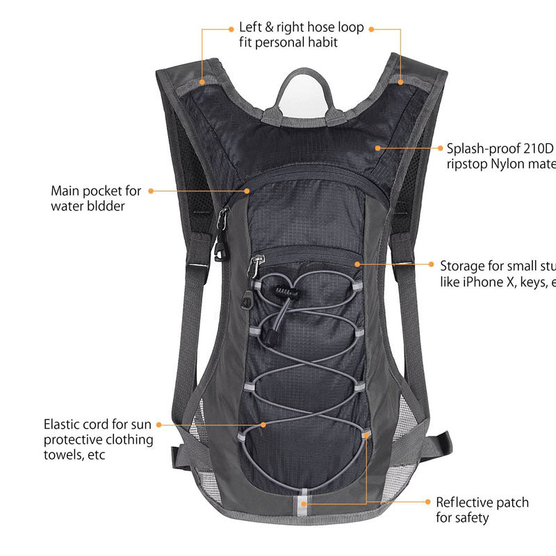 Cycling Sports Backpack - Lightweight Large Capacity Off-Road Adventure Marathon Hydration Daypack