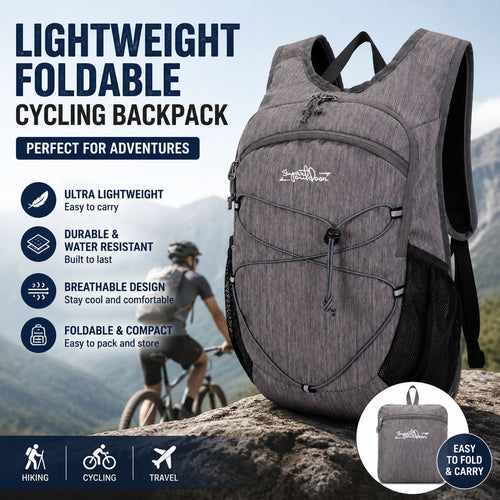 20L Water-Repellent Ultralight Hiking Backpack - Sports Waterproof Breathable Cycling Daypack