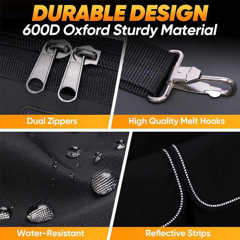 Ergonomic Heavy-Duty Tool Bag - Multi-Pocket Portable Adjustable Organizer Storage Pack